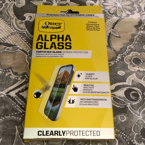 Otterbox Alpha Glass Screen Protector for iPhone 8Plus/7Plus/6sPlus/6Plus - Picture 1 of 6